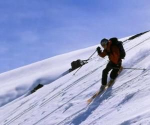 yapboz Telemark kayak olduğu 1825 yılında doğdu bir teknik, modern kayak babası olarak kabul edilir